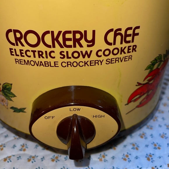 Crockery Chef Kitchen Crockery Chef Electric Slow Cooker Vintage